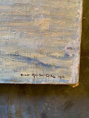 Image of painting - blue tree