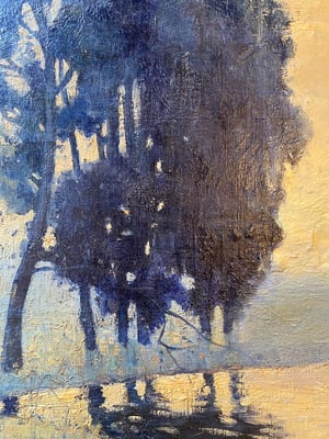 Image of painting - blue tree