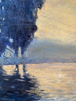 Image of painting - blue tree