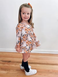 Image 4 of Dbl Ruffle Peplum | multiple prints | Boo'd by Jes