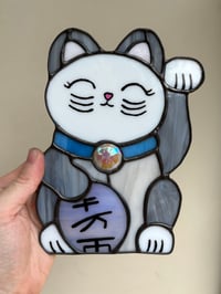 Grey Lucky Cat
