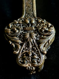Image 4 of Ornate Vintage Hand mirror with Real Preserved Web - 1