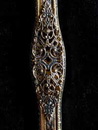 Image 4 of Ornate Vintage Hand mirror with Real Preserved Web - 2