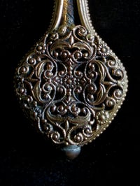 Image 4 of Ornate Vintage Hand mirror with Real Preserved Web - 6