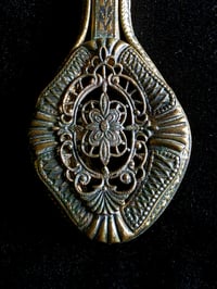 Image 5 of Ornate Vintage Hand mirror with Real Preserved Web - 8