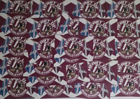 Image 2 of Pack of 25 10x6cm Hearts, Heart of Midlothian Scotland Football/Ultras Stickers