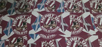 Image 1 of Pack of 25 10x6cm Hearts, Heart of Midlothian Scotland Football/Ultras Stickers