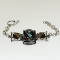Image 1 of Turquoise Link Bracelet