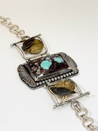 Image 2 of Turquoise Link Bracelet