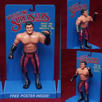 Image 1 of BLUE SPACE SAVER RUBBER WRESTLER DISPLAY STAND