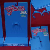 Image 3 of BLUE SPACE SAVER RUBBER WRESTLER DISPLAY STAND
