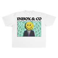 Retro Smiley Character Drop Shoulder Heavyweight Tee