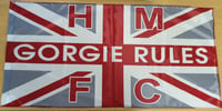 **HALF PRICE**Hearts Gorgie Rules HMFC 1x0.5m Football/Ultras Flag.