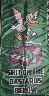 **HALF PRICE**Hibs, Hibernian Anti Hearts 1x0.5m Football/Ultras Flag.