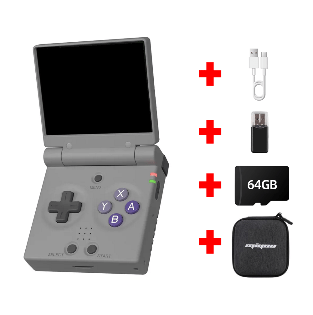 Miyoo Mini Flip Portable Handheld Retro Game Console with 64GB Ready to Play