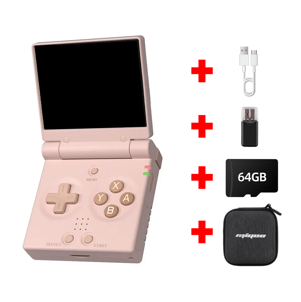 Miyoo Mini Flip Portable Handheld Retro Game Console with 64GB Ready to Play