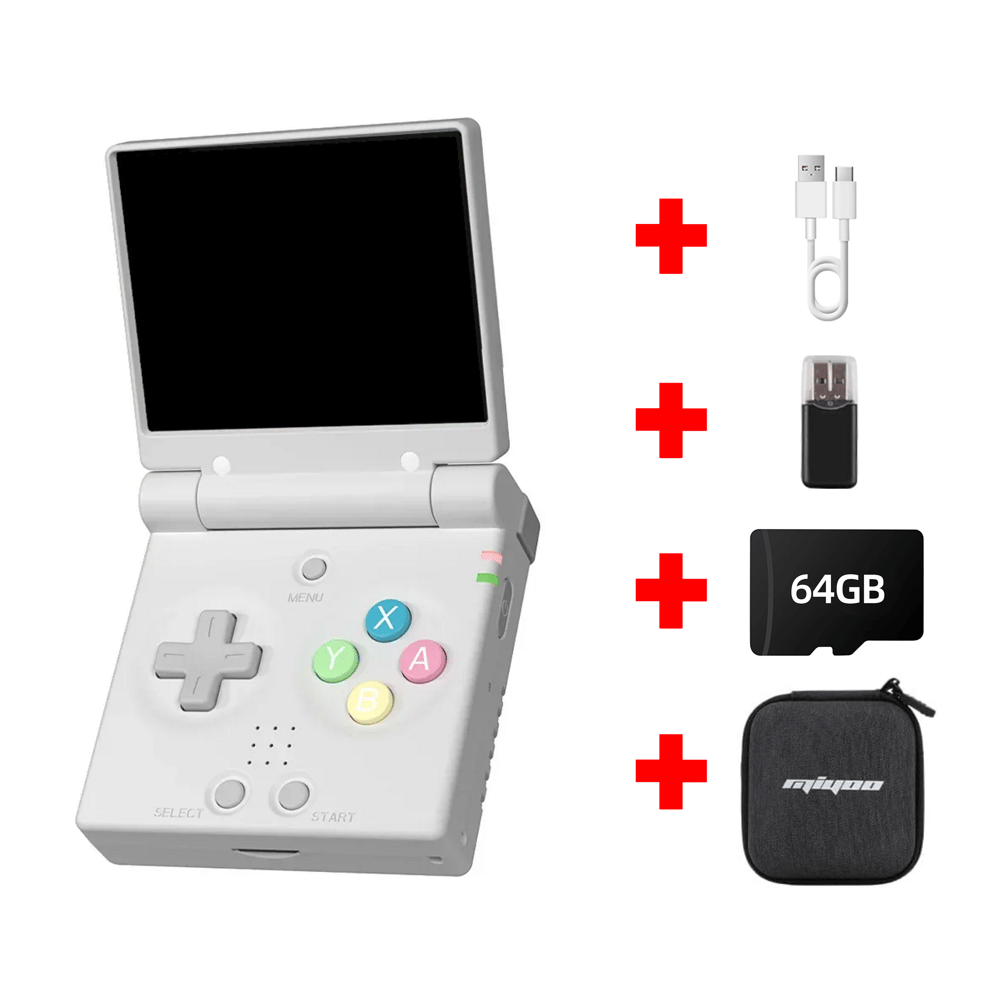 Miyoo Mini Flip Portable Handheld Retro Game Console with 64GB Ready to Play