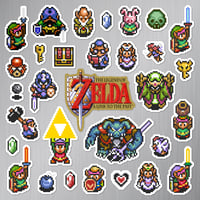Image 2 of The Legend of Zelda: A Link to the Past Sticker/Magnet Sets (31 Pieces) 