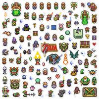 Image 1 of The Legend of Zelda: A Link to the Past Sticker/Magnet Sets (115 Pieces)