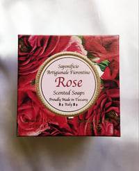Image 1 of Saponificio Artigianale Fiorentino Rose Soaps 2 x 5.29oz