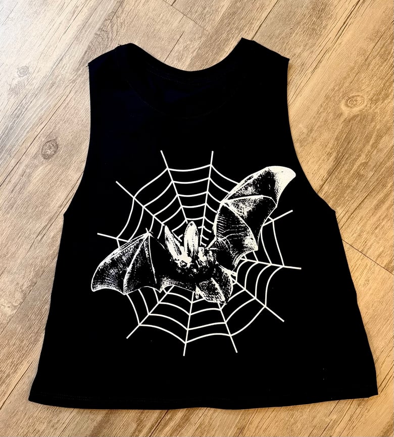 Image of Vampire's Web Racerback Crop Tank