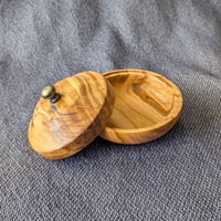 Image 2 of Small Lidded Bowl - Cherry - 3.5" x 1.25"