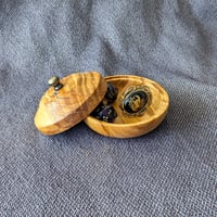 Image 1 of Small Lidded Bowl - Cherry - 3.5" x 1.25"