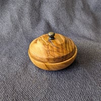 Image 3 of Small Lidded Bowl - Cherry - 3.5" x 1.25"