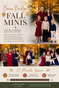 Image 1 of BEREA BRIDGE FALL MINIS • Retainer Payment 