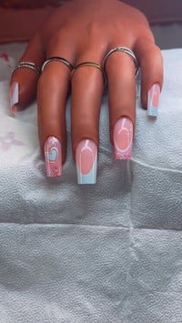 Image 1 of Sweetheart Sparkle French Press-On Nails