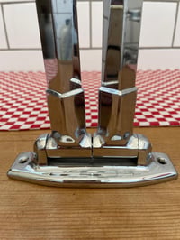 Image 3 of Vintage 1960's French Hotel Wall Mounted Chrome Plated Swivel Towel Rail
