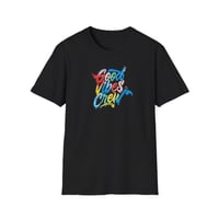 Image 2 of Good Vibes Crew T-Shirt — Colorful Retro Surf Graphic Tee