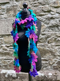 Image 1 of Peacock Feathers Scarf