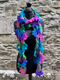 Image 2 of Peacock Feathers Scarf
