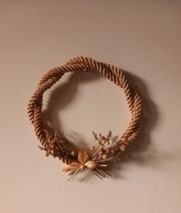 Image 1 of Wheat straw spiral wreath