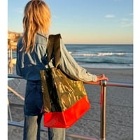 Image 3 of BADASS BEACH BAG - CAMO AND NEON ORANGE