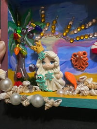 Image 6 of Christmas at the Beach mixed media painting