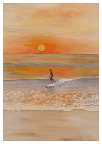 Sunset Time ー Original Watercolour