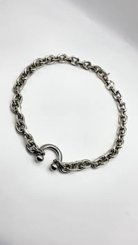 Image 2 of Pierced Neckpiece - Chrome