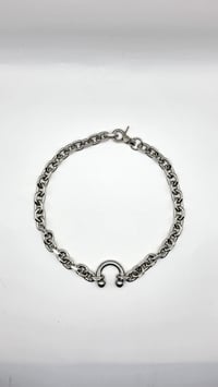 Image 3 of Pierced Neckpiece - Chrome