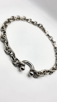 Image 4 of Pierced Neckpiece - Chrome
