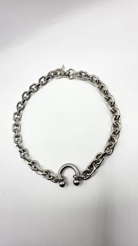 Image 5 of Pierced Neckpiece - Chrome