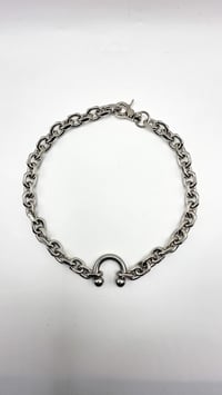 Image 6 of Pierced Neckpiece - Chrome
