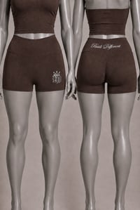 Image 1 of Built Different Chocolate Sculpt Shorts