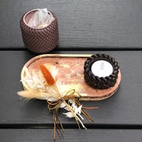 Image 8 of Tea Light Candle & Diffuser hand made high quality Eco Resin gifts sets by Lazy Hound Designs