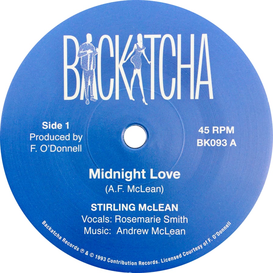Image of Stirling McLean - Midnight Love - 7" (BACKATCHA)