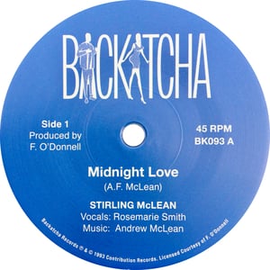 Image of Stirling McLean - Midnight Love - 7" (BACKATCHA)
