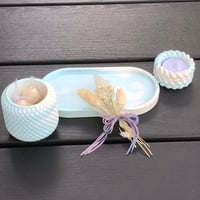 Image 5 of CLOUDY  Tea Light Candle & Diffuser hand made high quality Eco Resin gifts sets by Lazy...