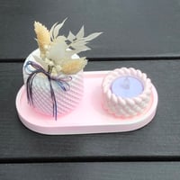 Image 9 of PETAL PINK  Tea Light Candle & Diffuser hand made high quality Eco Resin gifts sets...