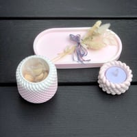 Image 8 of PETAL PINK  Tea Light Candle & Diffuser hand made high quality Eco Resin gifts sets...